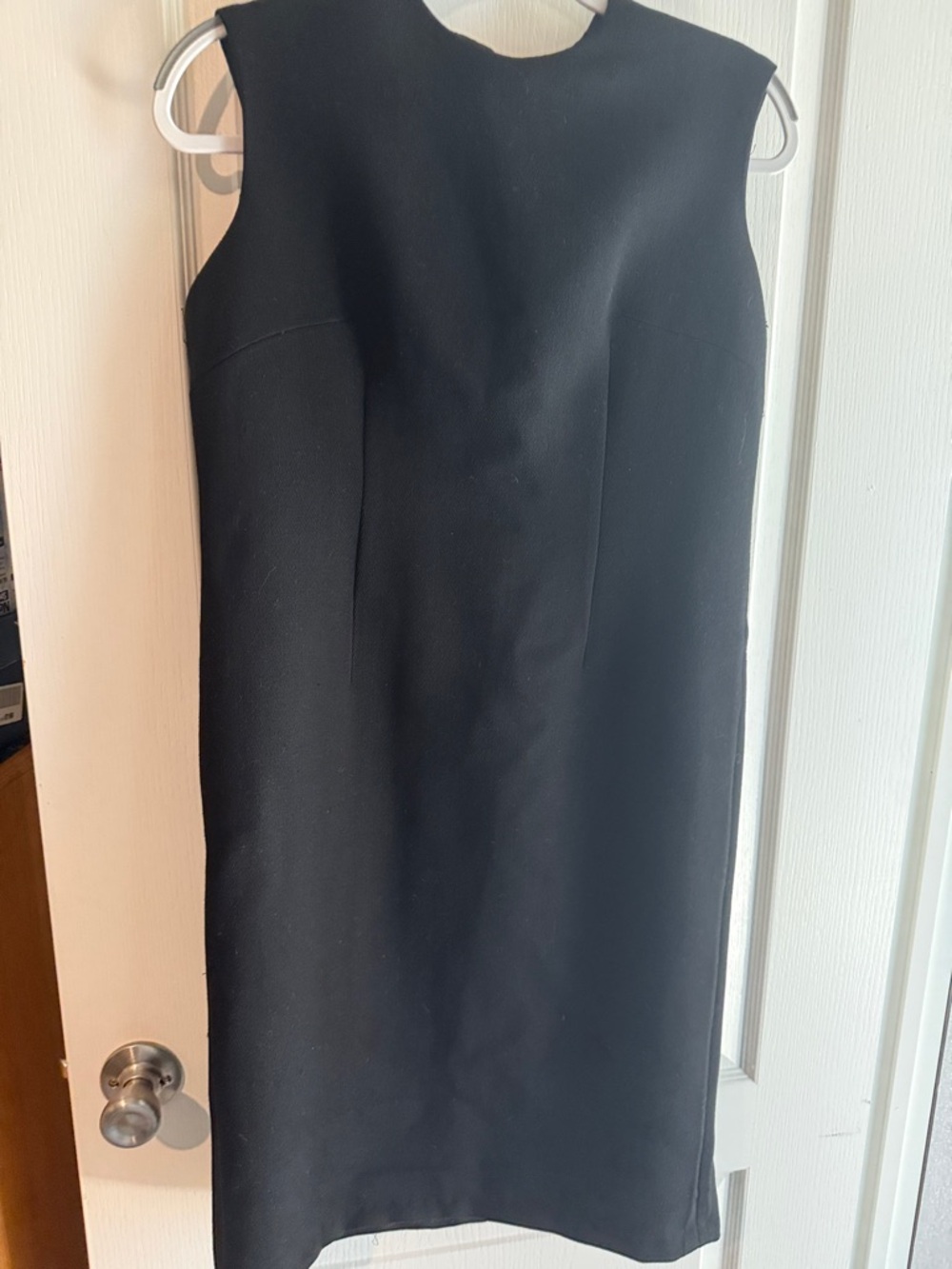 Classic Black Sleeveless Sheath Dress